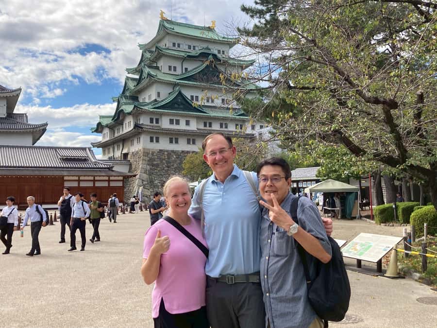 2.5-Hour Nagoya Tour: Castle History, Local Food & City View - Entering Nagoya Castle through the East Gate