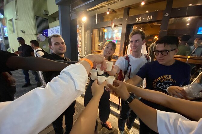 3Hour Osaka Pub Crawl Bar Hopping Nightlife Guided Tour in Namba - Namba at 7:00 pm, starting at HUB Shinsaibashi
