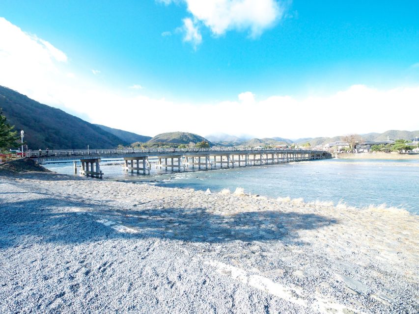 Arashiyama Bamboo, Temple, Monkeys, or Secret Sake Brewery - Arashiyama shopping street, Kimono Forest, and Togetsukyo Bridge (Option A)