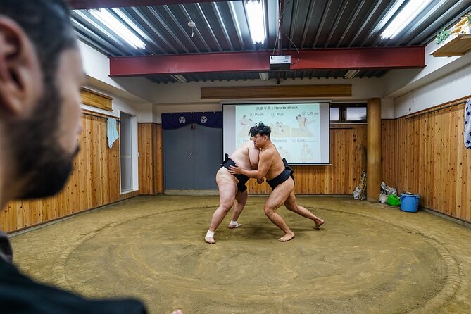 Authentic Sumo Experience in Tokyo: Enter the Sanctuary - Learning Sumo Moves From a Retired Rikishi