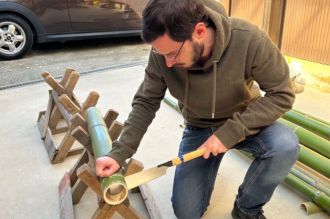 Bamboo LED Lantern Making Experience in Kyoto Arashiyama - Fresh bamboo care: the one drawback to take seriously