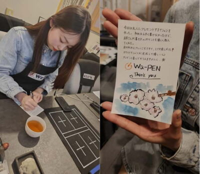 Calligraphy & print your calligraphy on a T-shirt.