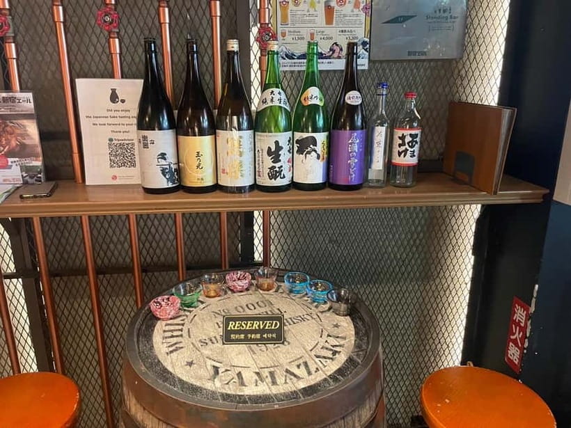 Casual Japanese sake tasting and snack experience, Kabukicho - Key highlights to know before you go