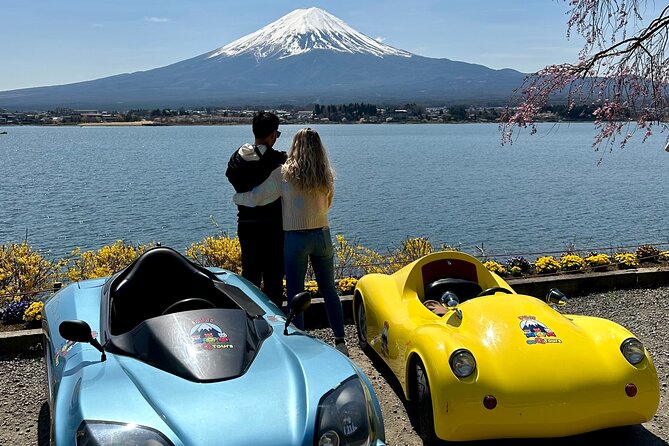 Cute & Fun E-Car tour following guide around Lake Kawaguchiko - Your 3-Hour Route: Lake Views, Fuji Lookouts, and Kawaguchiko Bridge