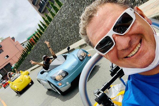 Cute & Fun E-Car tour following guide around Lake Kawaguchiko - Stop 3: Yagizaki Park and the Tiny Floating Temple Timing
