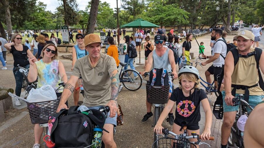 E-Bike Nara Highlights - Todaiji, Knives, Deer, Shrine - Mt. Wakakusa viewpoints, a breather between major stops