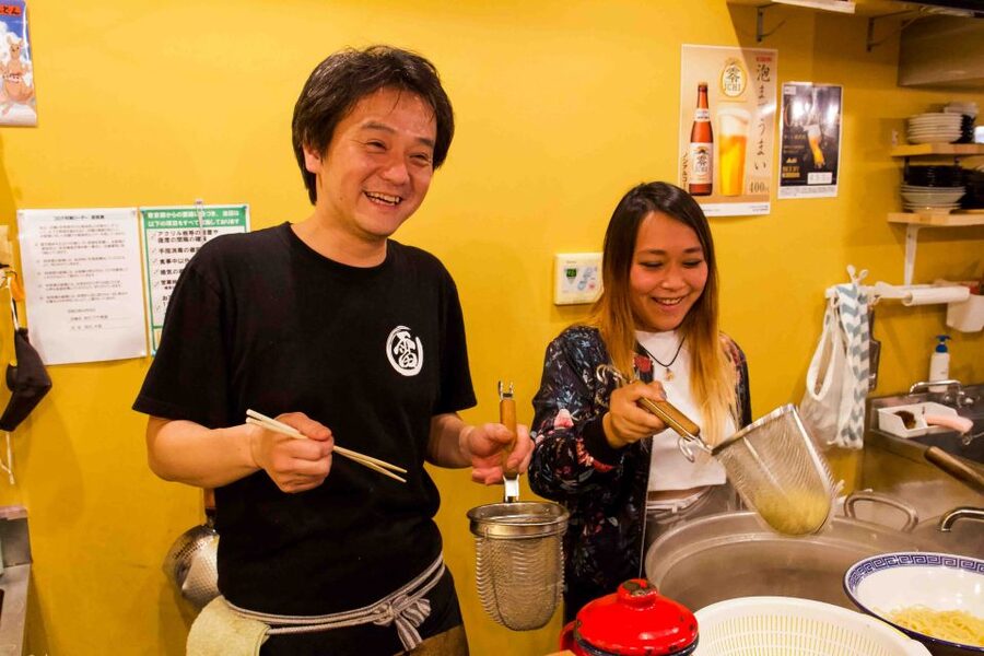 Exclusive Tokyo Ramen Kitchen Experience - The Kitchen Is Hot, So Pay Attention to Safety