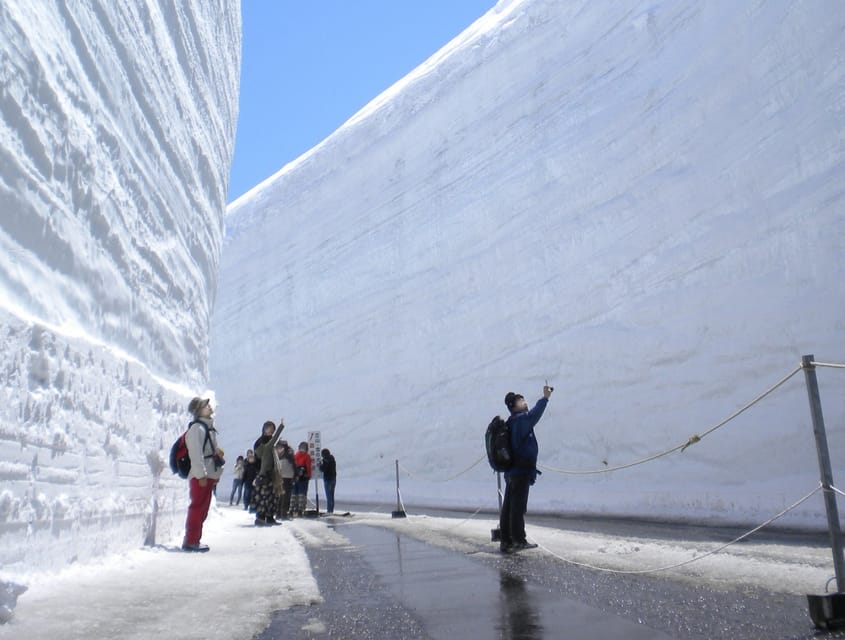 From Nagano: Tateyama-Kurobe Alpine Route - Ogisawa up to the dam: the first taste of scale