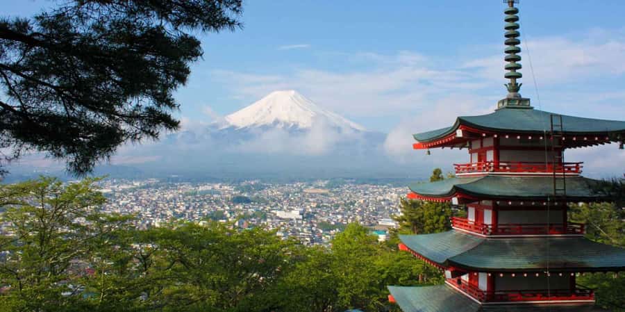 From Tokyo/Hakone/Fuji: Hakone & Mt. Fuji Day Trip w/Pickup - Hakone at street level: Moto-Hakone and the red torii gate