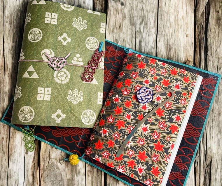 Japanese paper Notebook and Mizuhiki Belt Bookmark Workshop - Safety First, Sharp Tools Included
