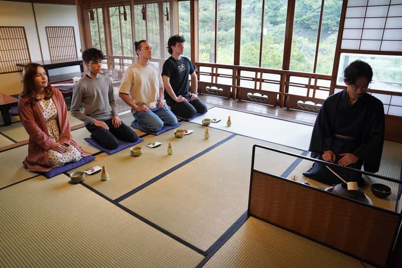 Kanazawa: Tea Ceremony Experience at Kenrokuen - Whisking your own matcha with the bamboo chasen