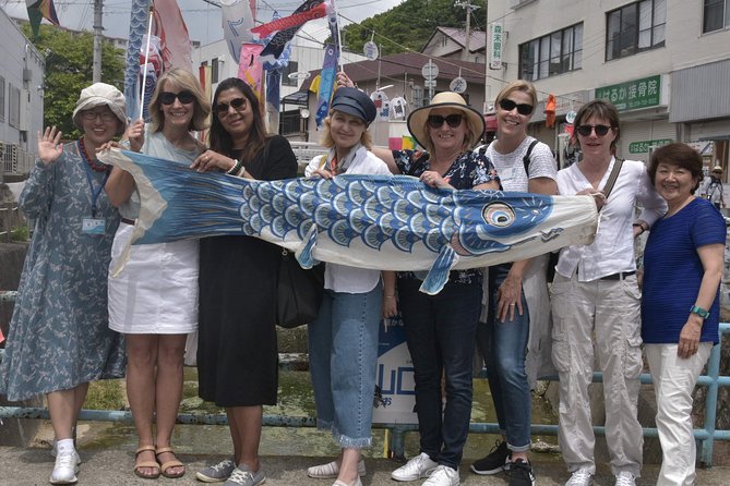 KOBE, SHIOYA, a quaint fishing town walking tour - Harbor first: Mt Rokko, Awaji Island, Pearl Bridge, and the sea
