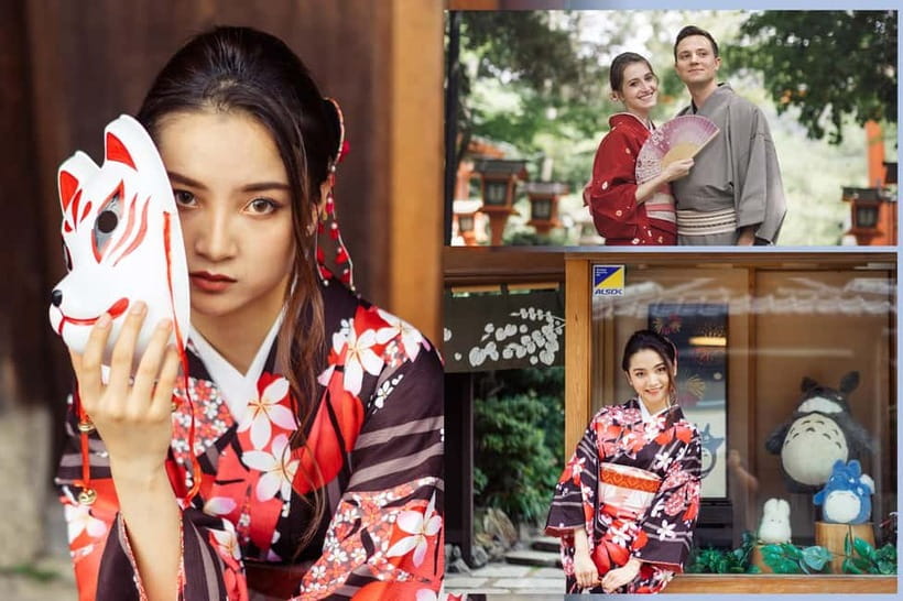 Kyoto Gion Kiyomizudera Kimono Yukata Hairstyle | Photoshoot - Branch Tips: Picking Kiyomizudera vs Gion
