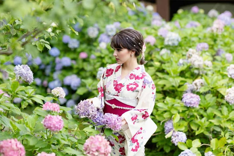 Kyoto Gion Kiyomizudera Kimono Yukata Hairstyle | Photoshoot - Dressing Takes About an Hour, So Plan Time Like a Local