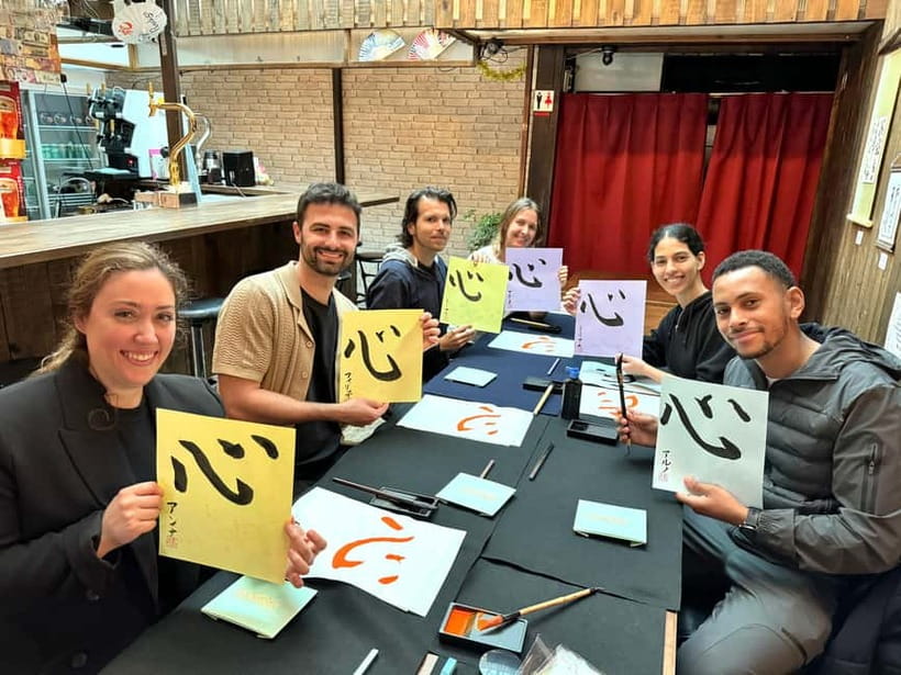 Kyoto: Japanese Calligraphy Workshop - Shodo in central Kyoto, Gojo Paradiso by the Takase River