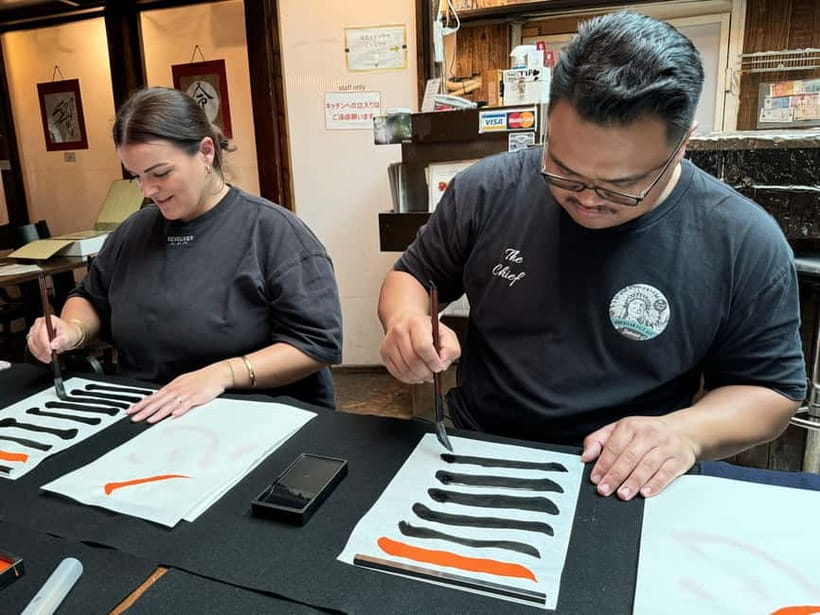 Kyoto: Japanese Calligraphy Workshop - Your take-home calligraphy, supplies, and the “I made this” feeling