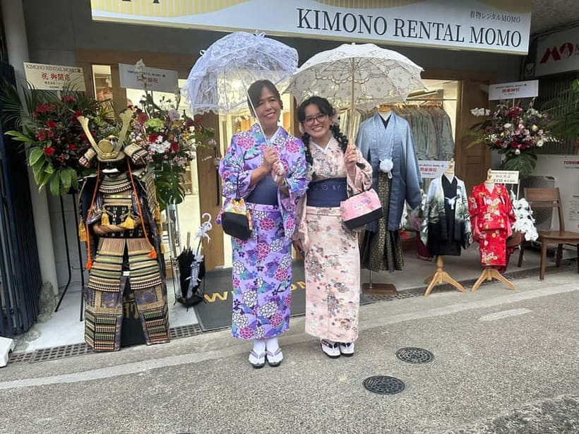 Kyoto: Kimono Rental with Hairstyling and Accessories - Kimono Rental Momo by Kiyomizu-dera: what makes this area so easy