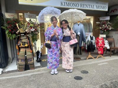 Kimono Rental with Hairstyling and Accessories