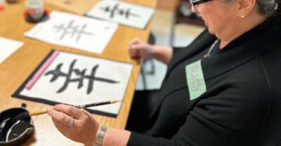 Local Home Visit and Japanese Calligraphy Class