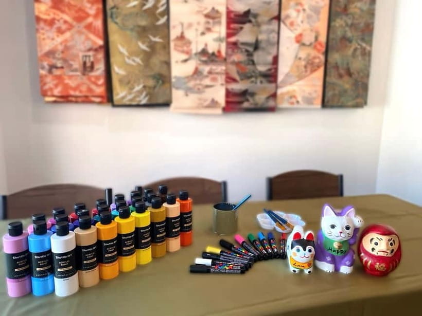 Kyoto: Make Your Own "Daruma" Craft & Painting Workshop - What you actually create, Daruma, Lucky Cat, dog, and Kitsune shapes