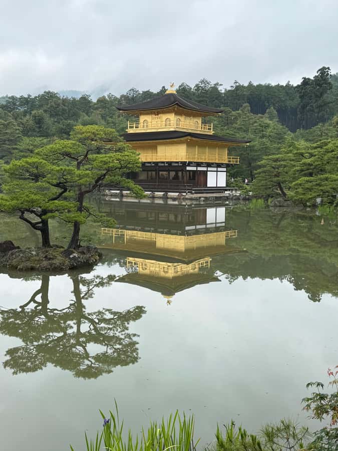 Kyoto: Memory Kyoto E-Bike Tour - Kinkaku-ji Golden Pavilion: gold leaf, pond reflections, Zen mood