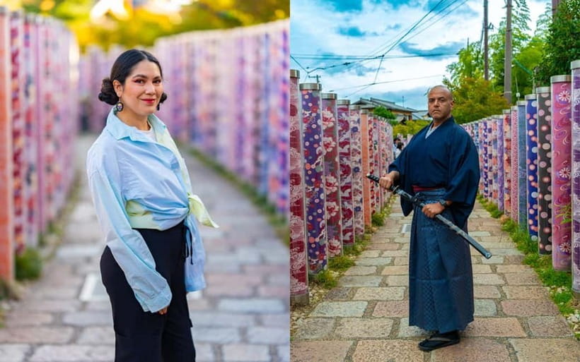 Kyoto: Private Photoshoot Experience in Arashiyama Bamboo - Kimono Forest Pillars: Color and Pattern Without the Stress