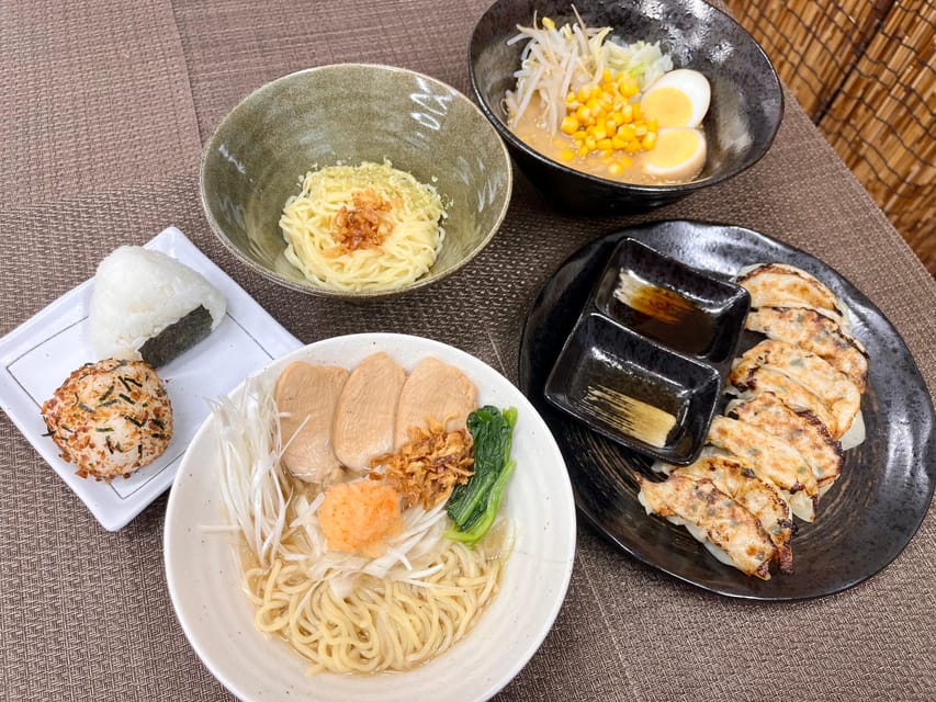 Kyoto: Ramen, Gyoza, and Onigiri Cooking Class - What you really learn: broth base, gyoza seal, onigiri look
