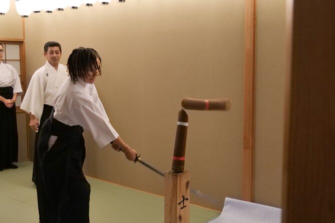 Kyoto Samurai Discovery Samurai Sword Test Cutting Training - What You Actually Get: Katana, Costume, and Insurance Included