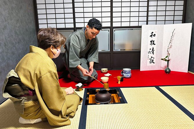 KYOTO Tea Ceremony with kimono near by Imamiya Jinjya Shrine - Nishijin Kimono Patterns and Why They Get Explained