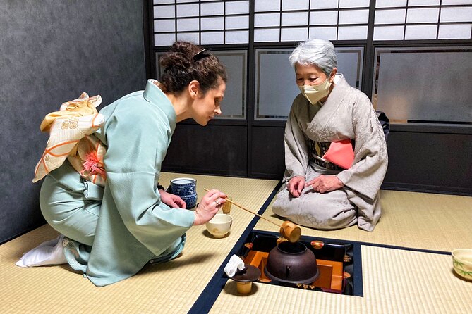 KYOTO Tea Ceremony with kimono near by Imamiya Jinjya Shrine - You Brew Your Own Matcha: The Moment It Clicks