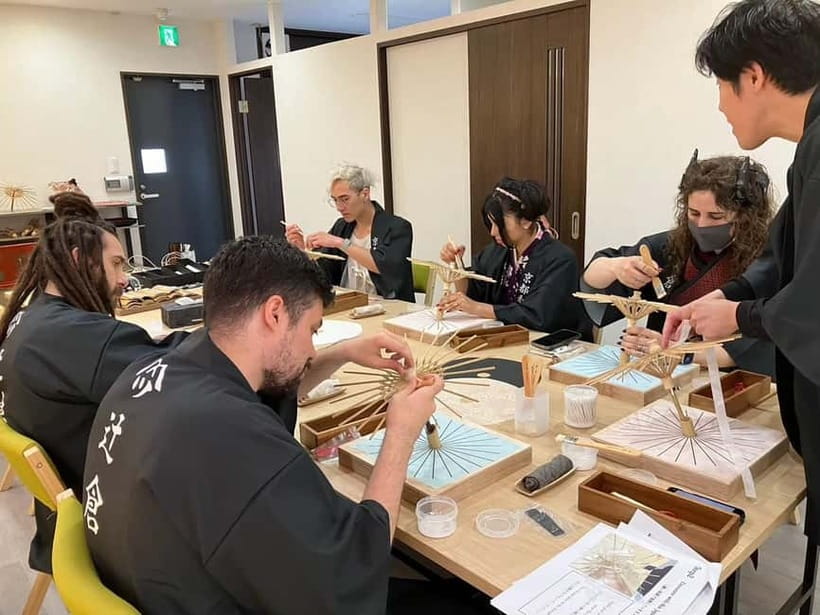 Kyoto: Traditional Mini Umbrella Making Workshop - Building your Hime Wagasa, one careful step at a time