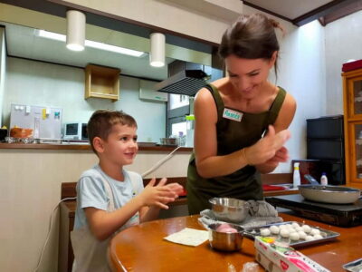 Wagashi (Japanese sweets) Cooking near Fushimiinari