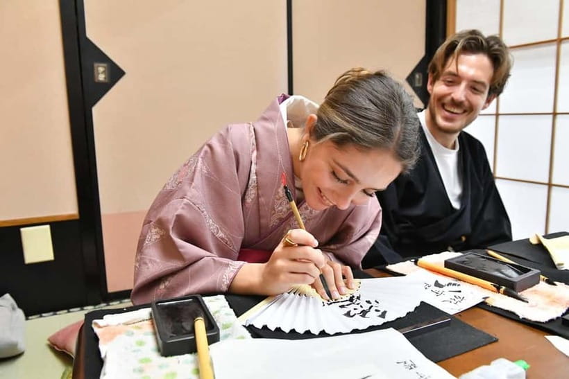 Learning Shodo with a kimono and Trying Samurai Calligraphy - Key highlights worth planning for