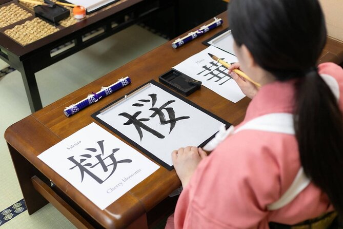 Learning Zen of Japanese Calligraphy in kimono near Osaka Castle - Who Should Book This Shodo and Kimono Class