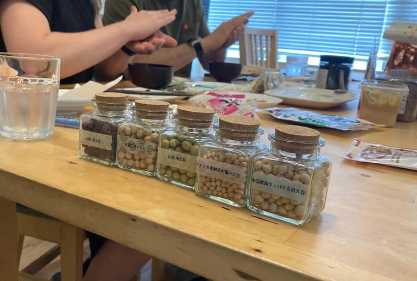 Making Fresh To-fu from soybeans in Kyoto - Tasting plain tofu first, then four ways to eat it