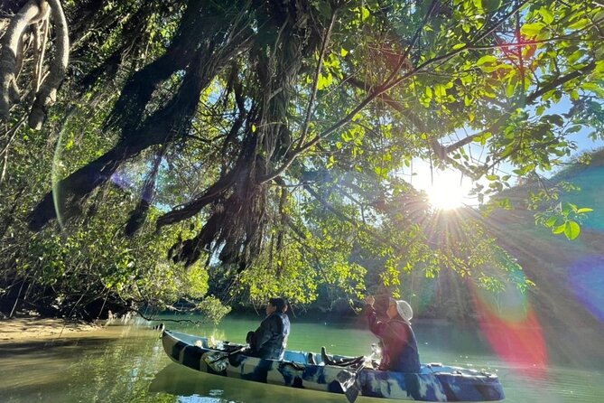 Mangrove kayaking to enjoy nature in Okinawa - The end of the paddle: changing back and getting your photo memories
