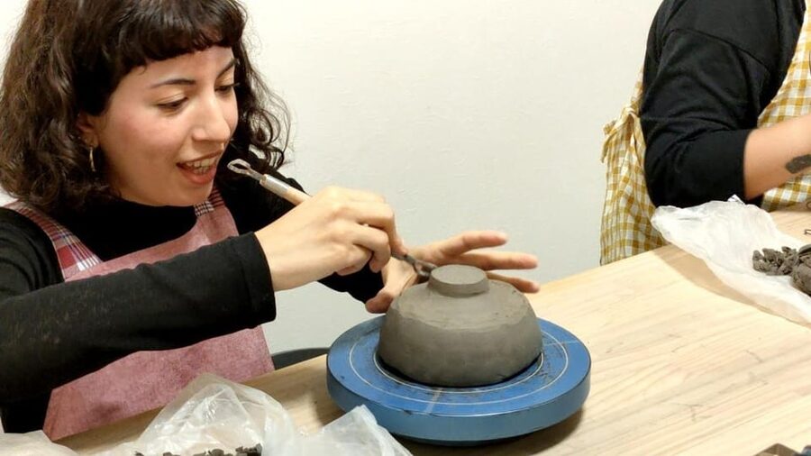 Matcha Tea Bowl Experience in Osaka - Signing your bowl and choosing the color at the end