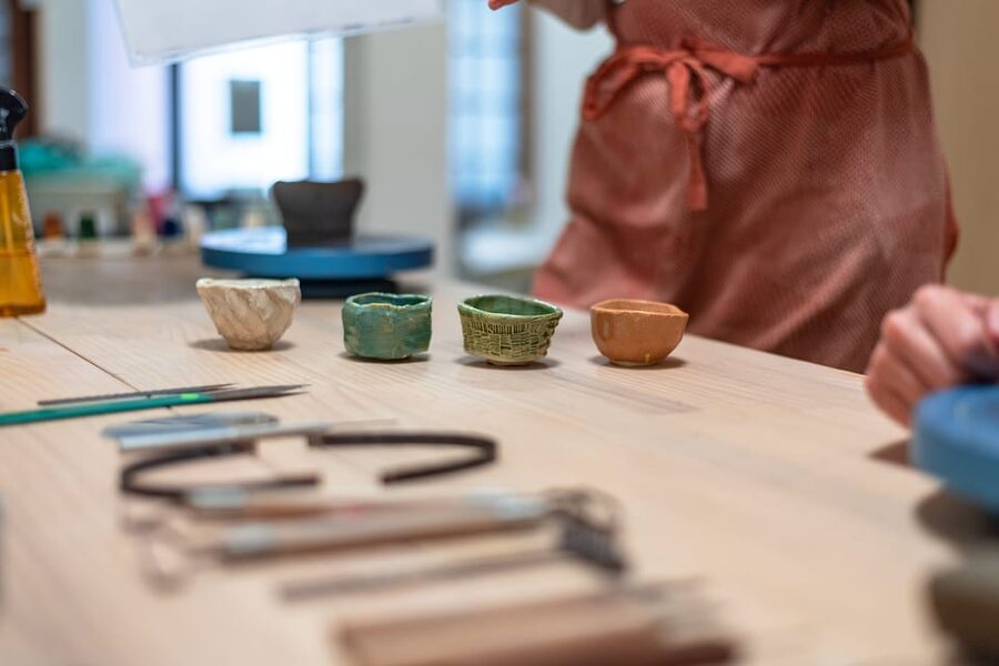 Matcha Tea Bowl Experience in Osaka - The main event: kurinuki carving and shaping your chawan