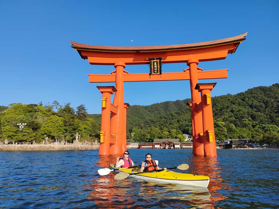 Miyajima World Heritage Torii Kayak Tour - Gear up safely with dry bags, lifejackets, and a real lesson