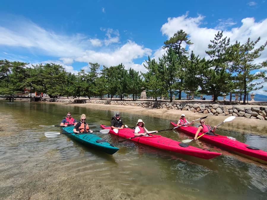 Miyajima World Heritage Torii Kayak Tour - Meeting at Miyajima Pier, then heading to the beach launch
