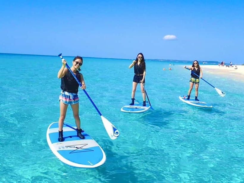 Miyako island: 3 sets! Snorkeling/Limestone Caving/Beach SUP - A seven-hour mix of SUP, sea turtles, and the Pumpkin Limestone Cave
