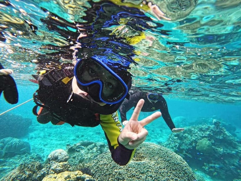 Miyako island: 3 sets! Snorkeling/Limestone Caving/Beach SUP - Shigira Beach snorkeling for turtles, clown fish, and that clear-water feeling
