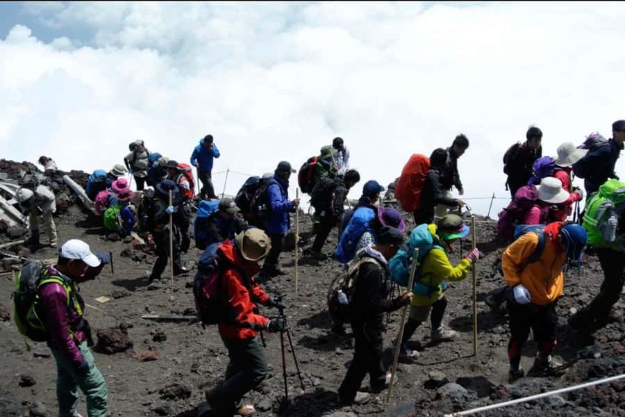Mt. Fuji: 2-Day Climbing Tour with Mountain Guide - The 5th station landing, lunch break, and gear reality check