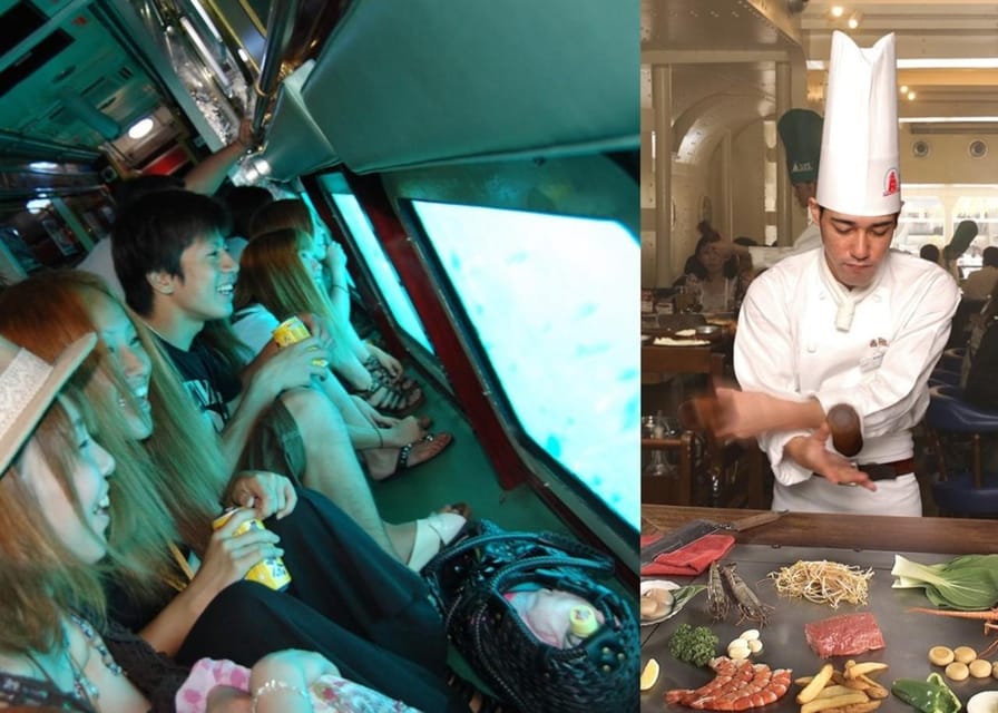 Naha: "Orca" Spotting Glass Bottom Boat & Sam’s Famous Steak - Where You Meet: Naha Port Passenger Terminal Check-In