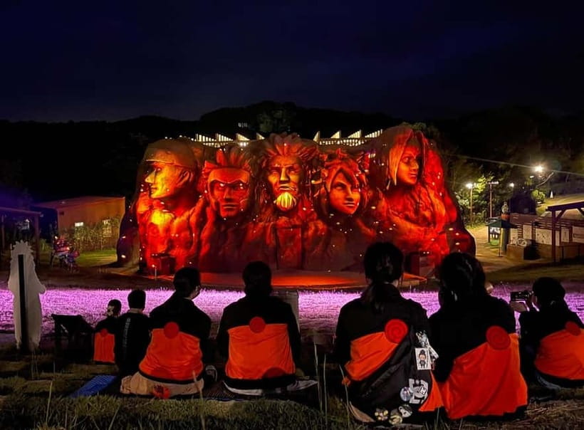 Nijigen No Mori：Naruto & Boruto Theme Park Entry Ticket - The night projection mapping show: plan your exit time