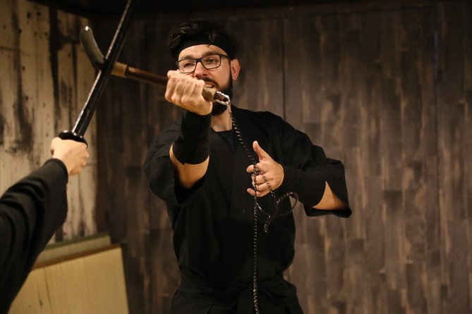 Ninja 2-hour Hands-on Lesson by Japanese master in Kyoto -Medium - What you are really buying in this 2-hour ninja dojo session