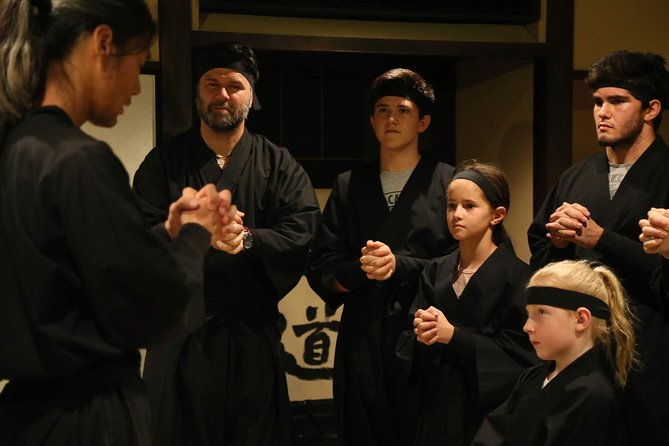 Ninja 2-hour Hands-on Lesson by Japanese master in Kyoto -Medium - Ninja sword training and the shuriken connection