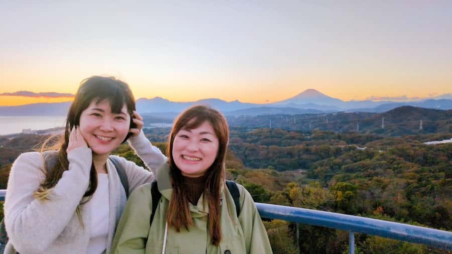 Oiso: Adventure Hike to See Mt. Fuji & Historic Coastal Walk - Komayama Park Rest House deck to Shonan-daira’s 360° observatory