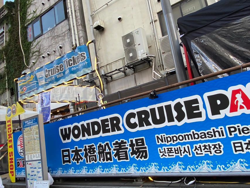 Osaka: Dotonbori District River Cruise with Drink Discount - Finding the Boat at Nihonbashi Pier (Wonder Cruise)