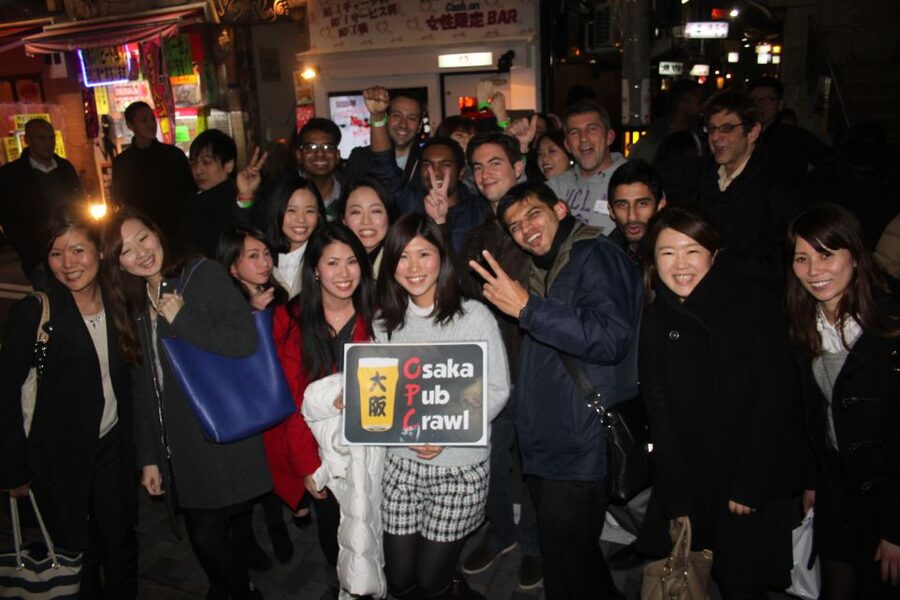 Osaka: Guided Pub Crawl - A 5-hour Osaka nightlife plan, built for socializing
